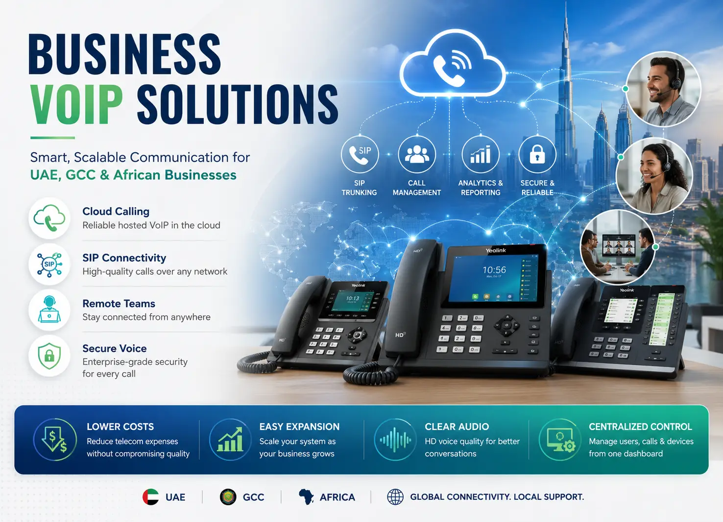 Business VoIP phone solutions for UAE GCC and African companies