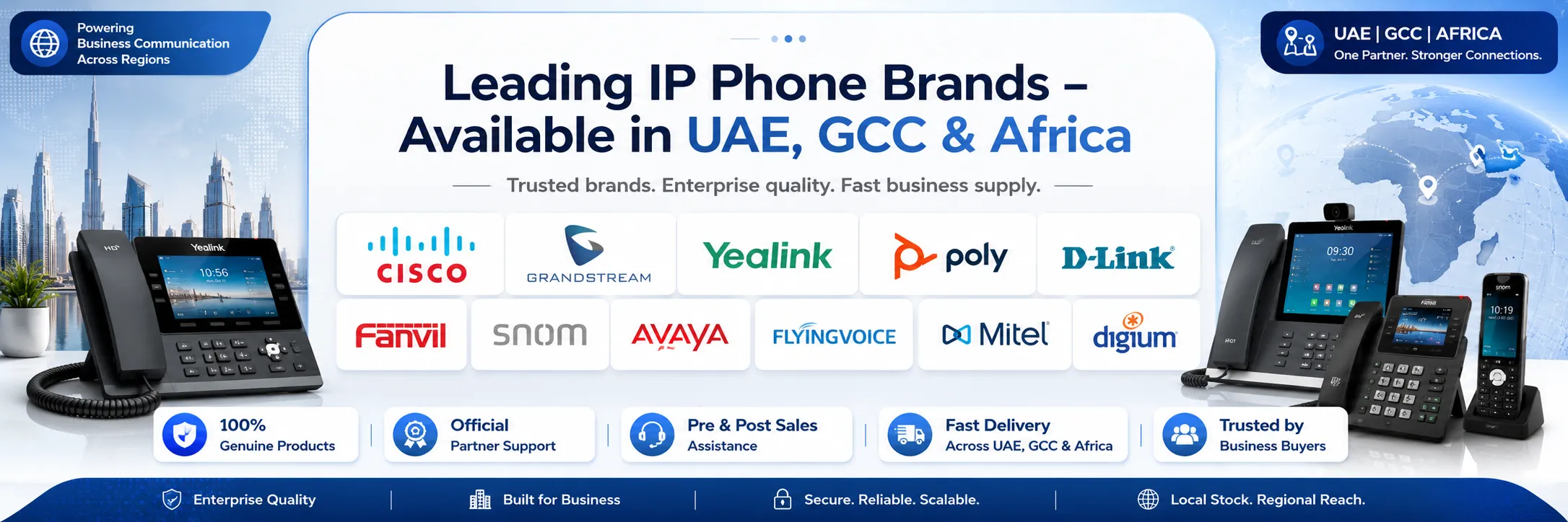 IP Phones UAE GCC Africa Fourteck